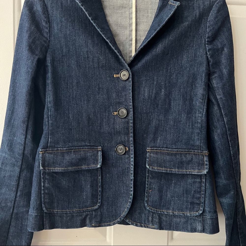 Theory Denim Blazer Jacket - Picture 7 of 10